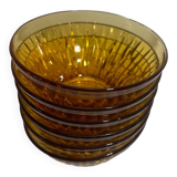 Vintage Vereco amber bowls