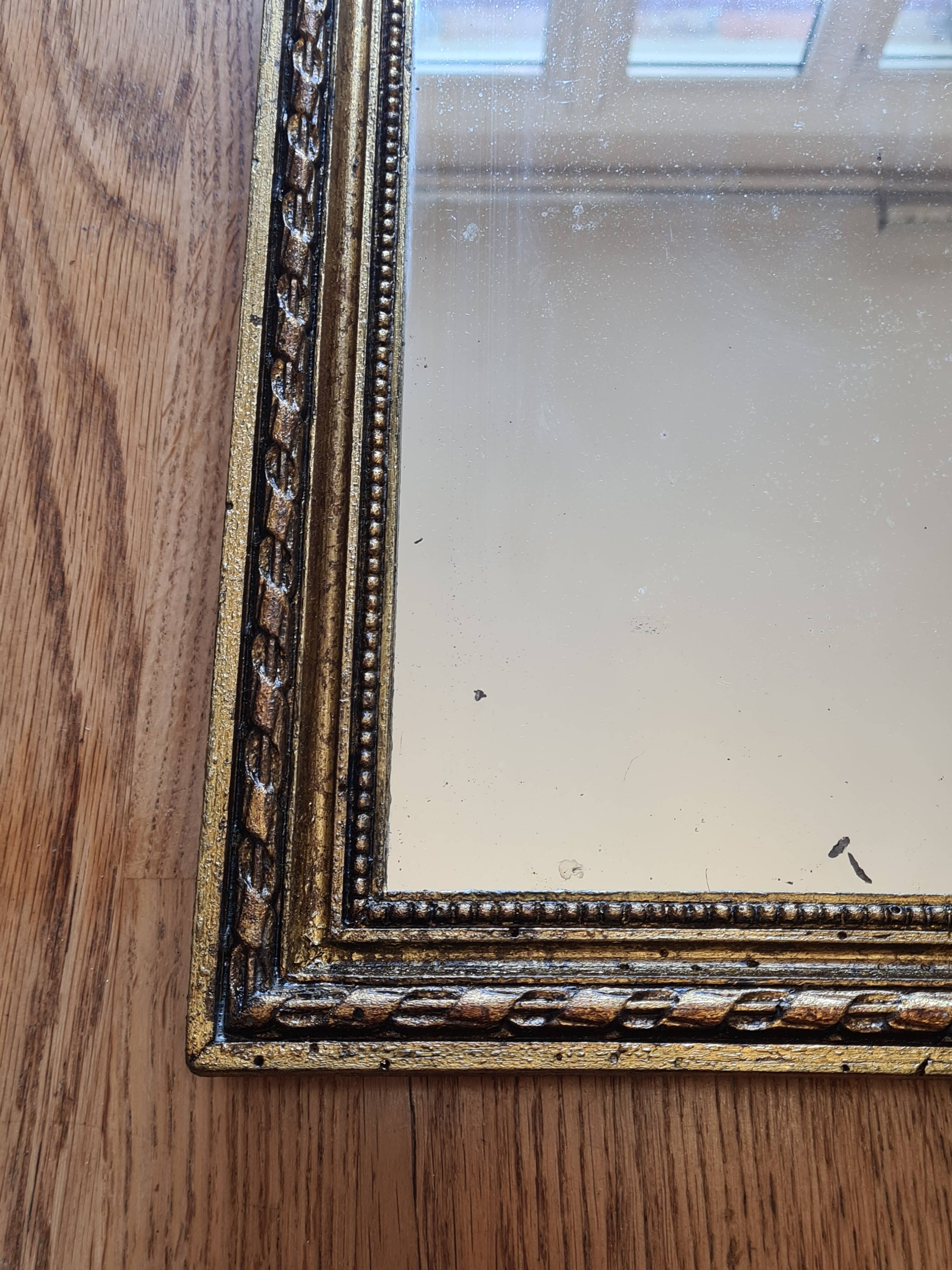 Gold leaf gilded mirror – Art Deco style