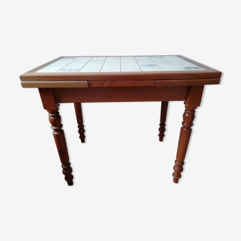 Wooden tile table