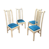 Vintage chairs and white marble design