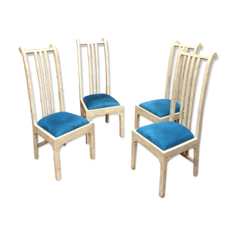 Chaises vintage et design en marbre blanc