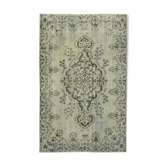 Tapis turc des années 1980 167 cm x 262 cm bleu