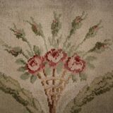 Antique Savonnerie French Carpet 1890 Handwoven Traditional French Antique Rug- 366x274cm