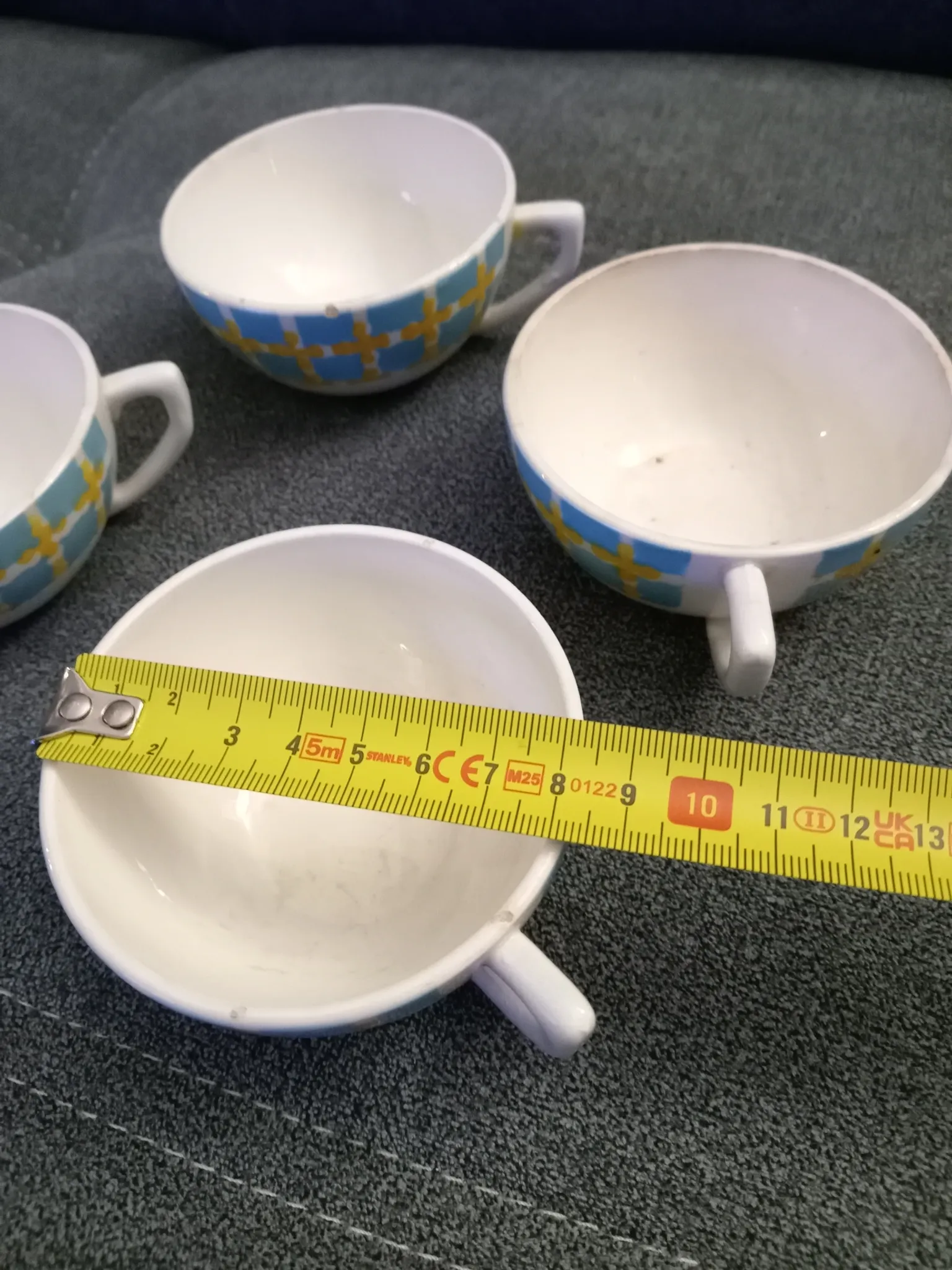 Lot de 4 tasses Trèfles d'or