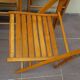 6 folding chairs wood vintage