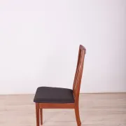 Chaises de salle à manger en tissu et teck par Leslie Dandy pour G-Plan, années 1960, ensemble de 6