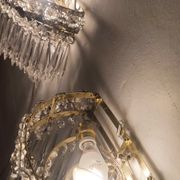 Appliques en cristal classiques. France, années 1950