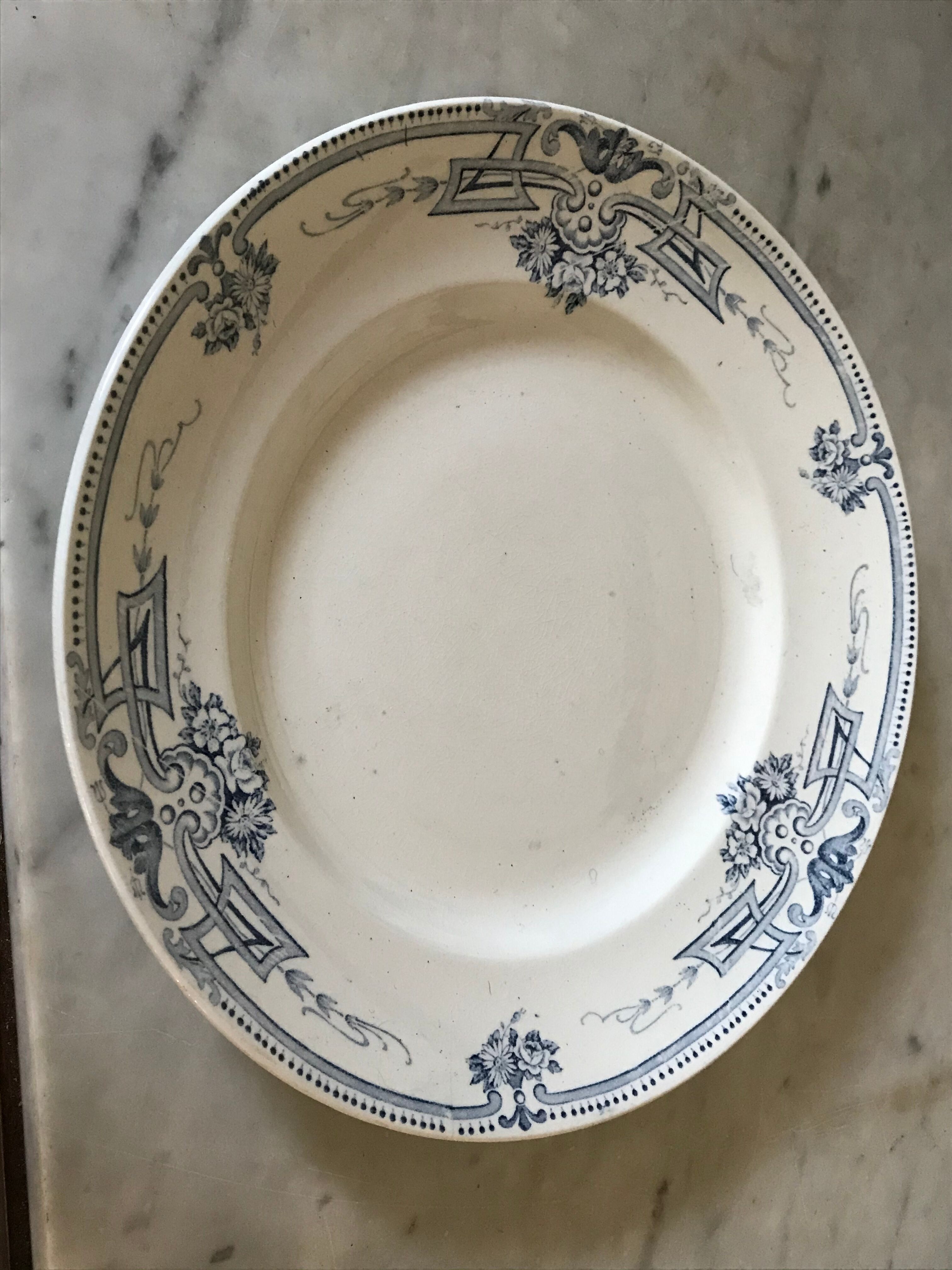 Plat art nouveau KG Luneville