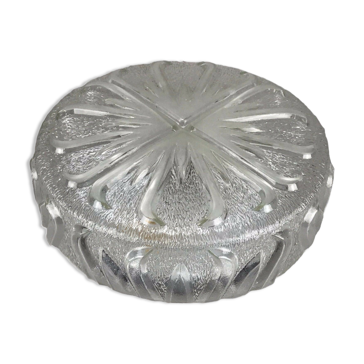 60s 70s lamp luminaire plafoniere flush mount glass space age design