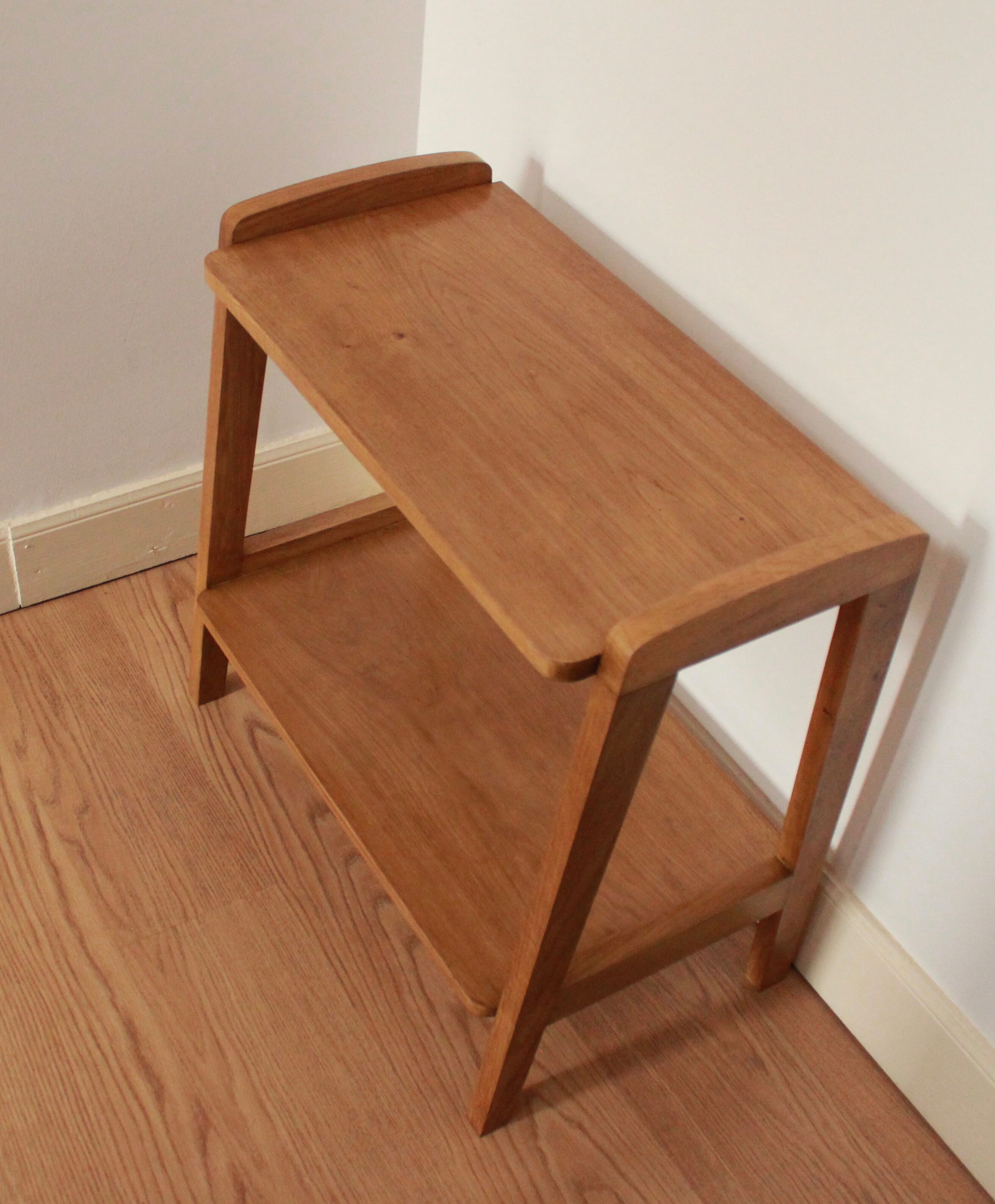 1970 solid oak console