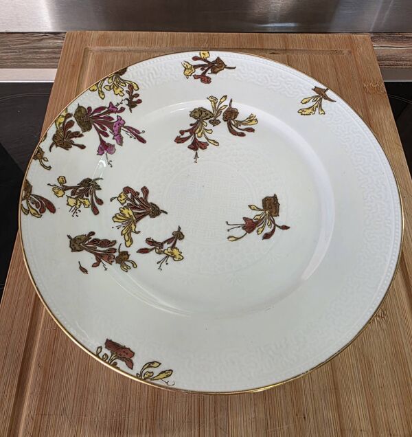 Paire d'assiettes japonisantes Haviland Limoges L'Escalier de Cristal