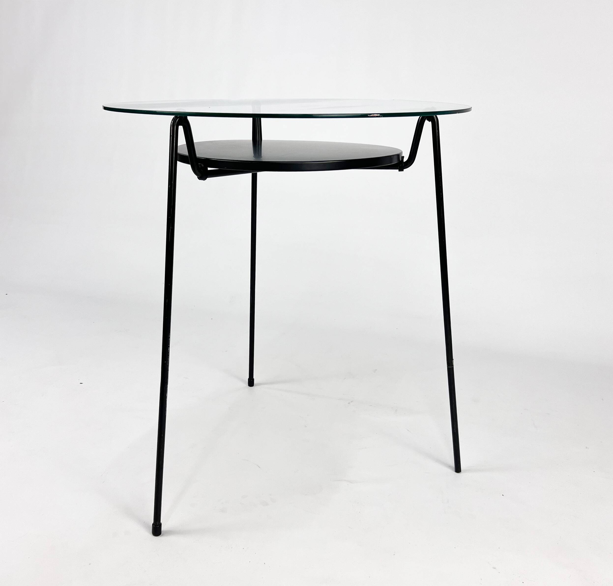Mid Century Dutch Design SideTable by Wim Rietveld for Gispen, 1950s