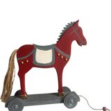 Antique toy, small horse on wheels