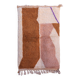 Tapis marocain berbère marron beige rosé moderne