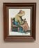 Original Swedish Oil on canvas “Basket-Making Woman” Signed & Framed 27×33cm