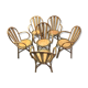 Rattan armchairs