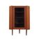 Danish teak corner display cabinet on tapered legs, 1960s
