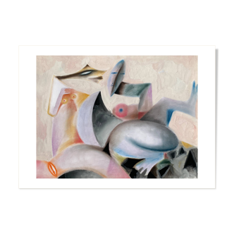 Composition cubiste de N.Boéri Véfour, France années 80