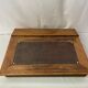 Old wooden writing board over leather early twentieth century