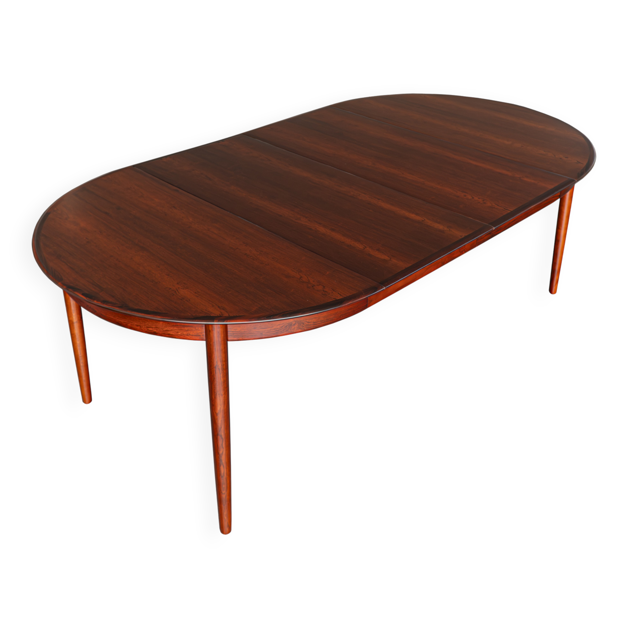 Danish extendable rosewood dinning table by Skovby
