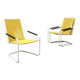 Mid-century Modern German Mauser stackable garden chairs, set of 3.