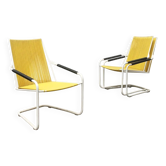 Chaises de jardin empilables Mauser allemandes de style mid-century moderne, ensemble de 3.