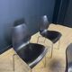 Ensemble de 4 chaises de salle à manger noires années 2000