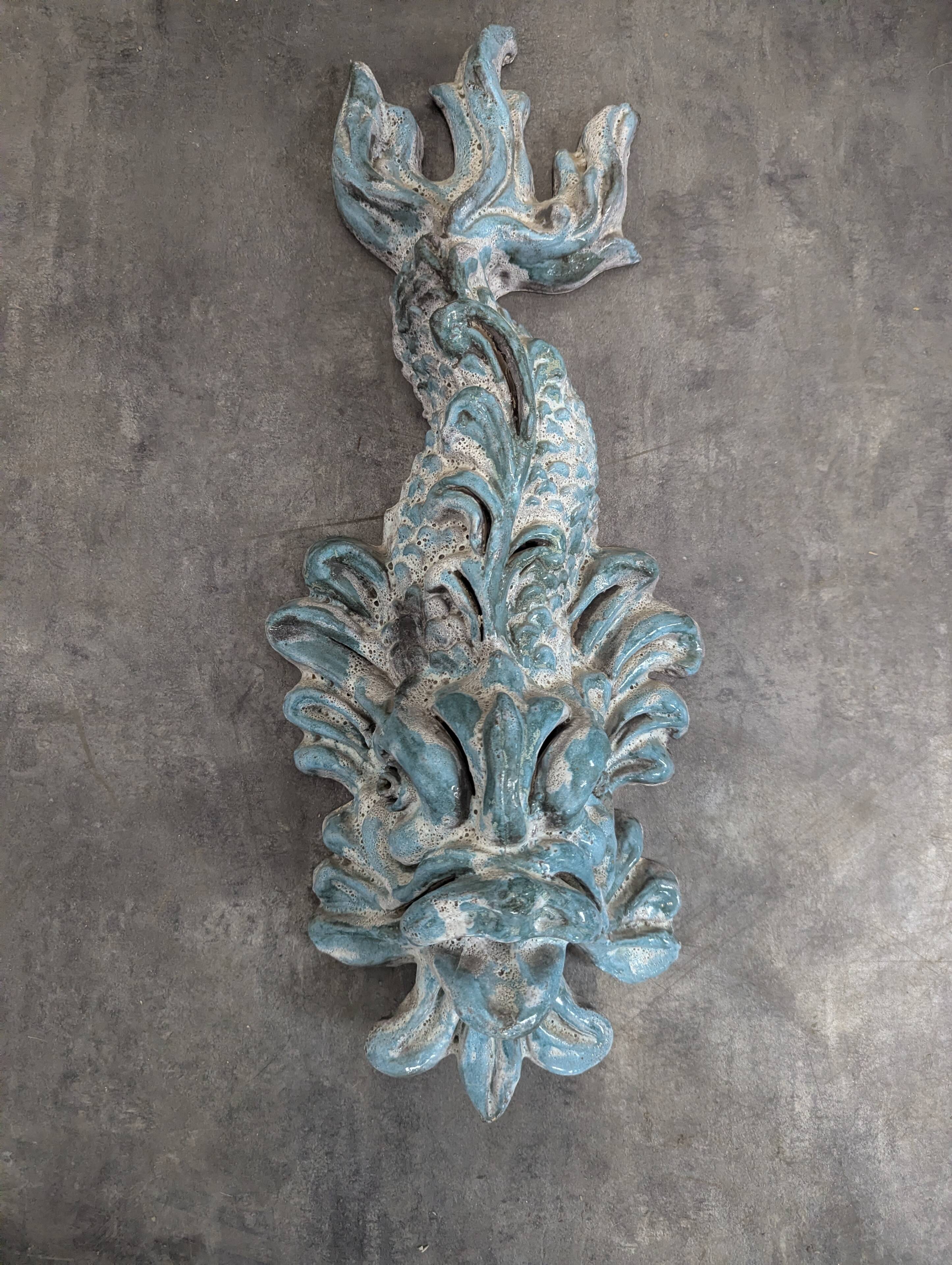 Glazed ceramic fountain from the 1970s.