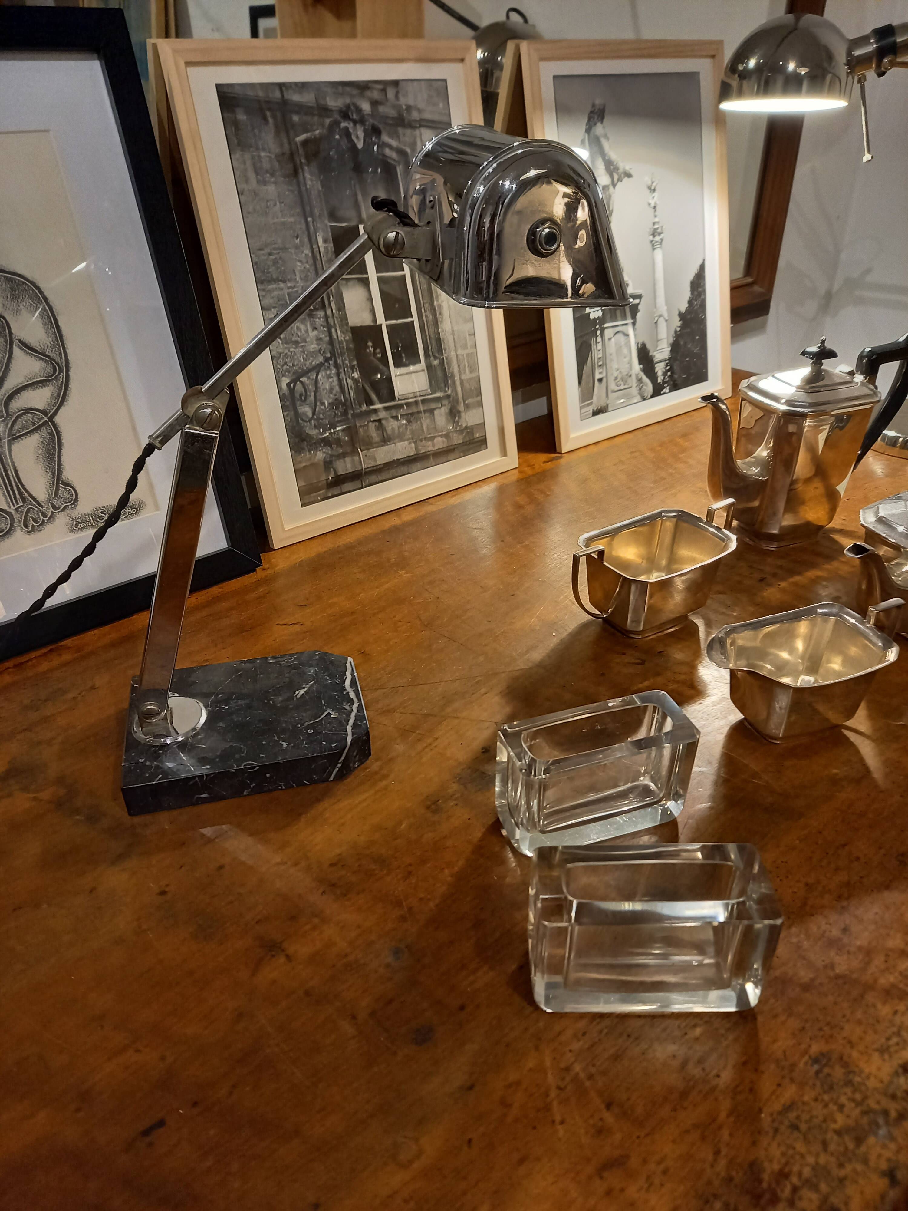 Art deco “Pirouette” desk lamp for Fare, 1930s