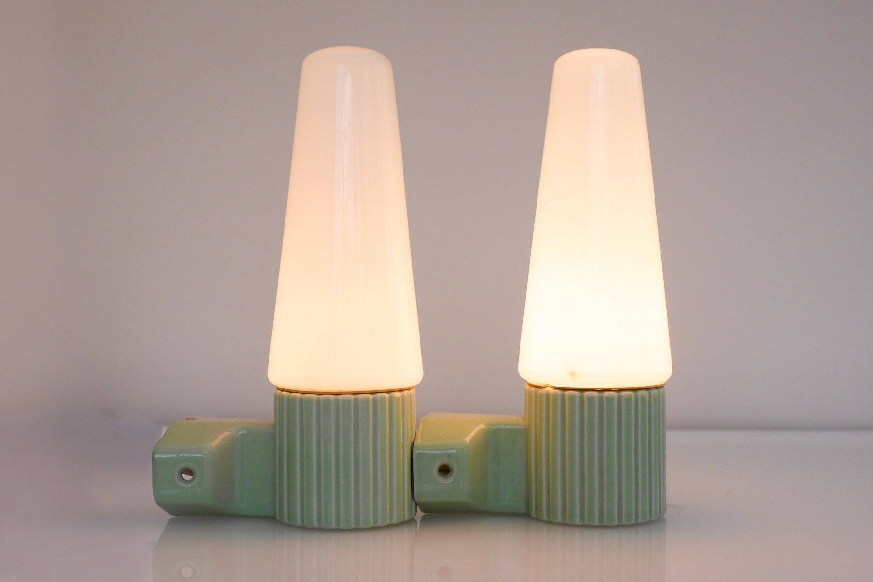 Wall sconces by Hans-Agne Jakobsson for Ifö, 1965, set of 2