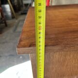 Vintage 1950s desk in light wood – compass base