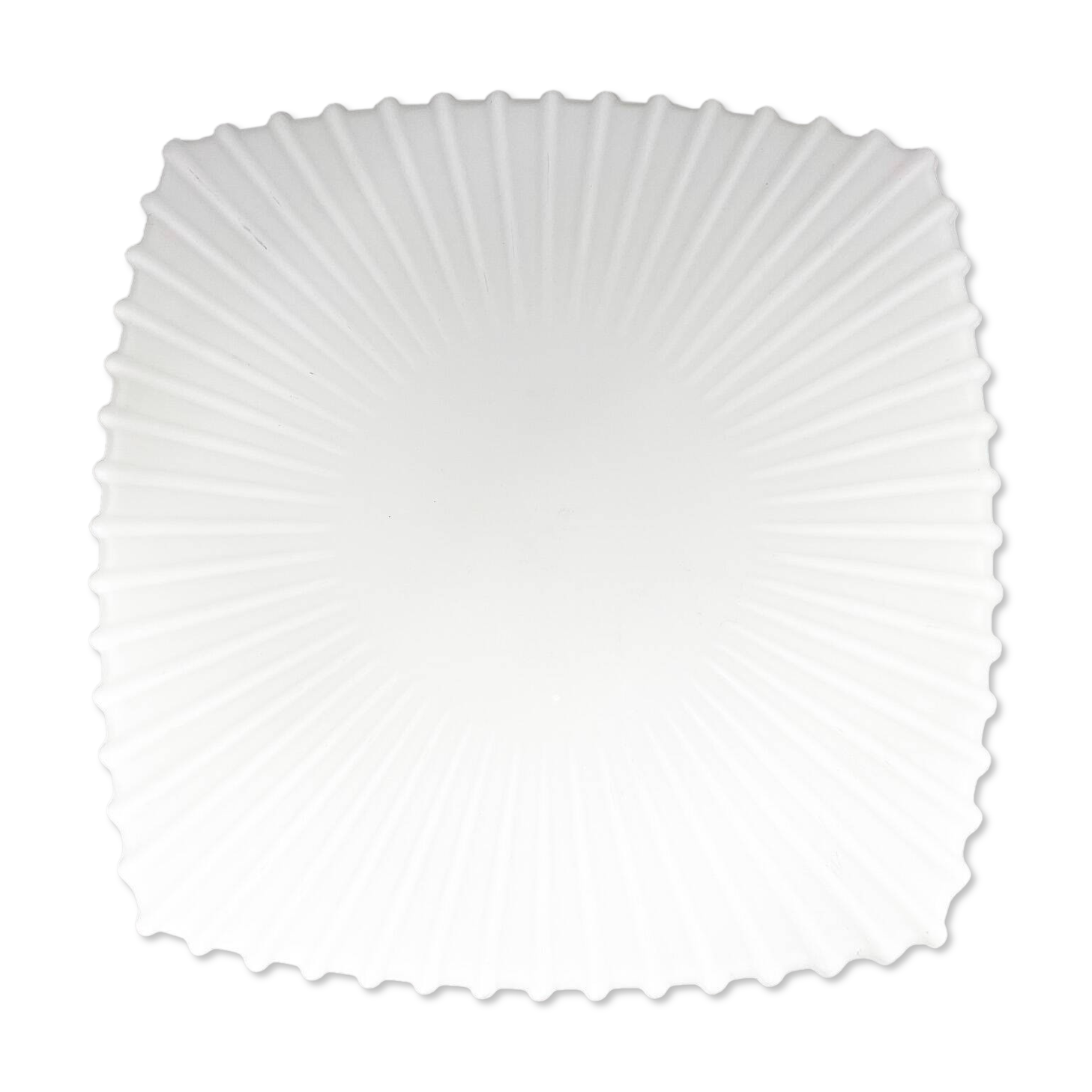 Mid-Century Milk Glass Ceiling Light, Czechoslovakia