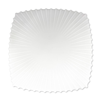 Mid-Century Milk Glass Ceiling Light, Czechoslovakia