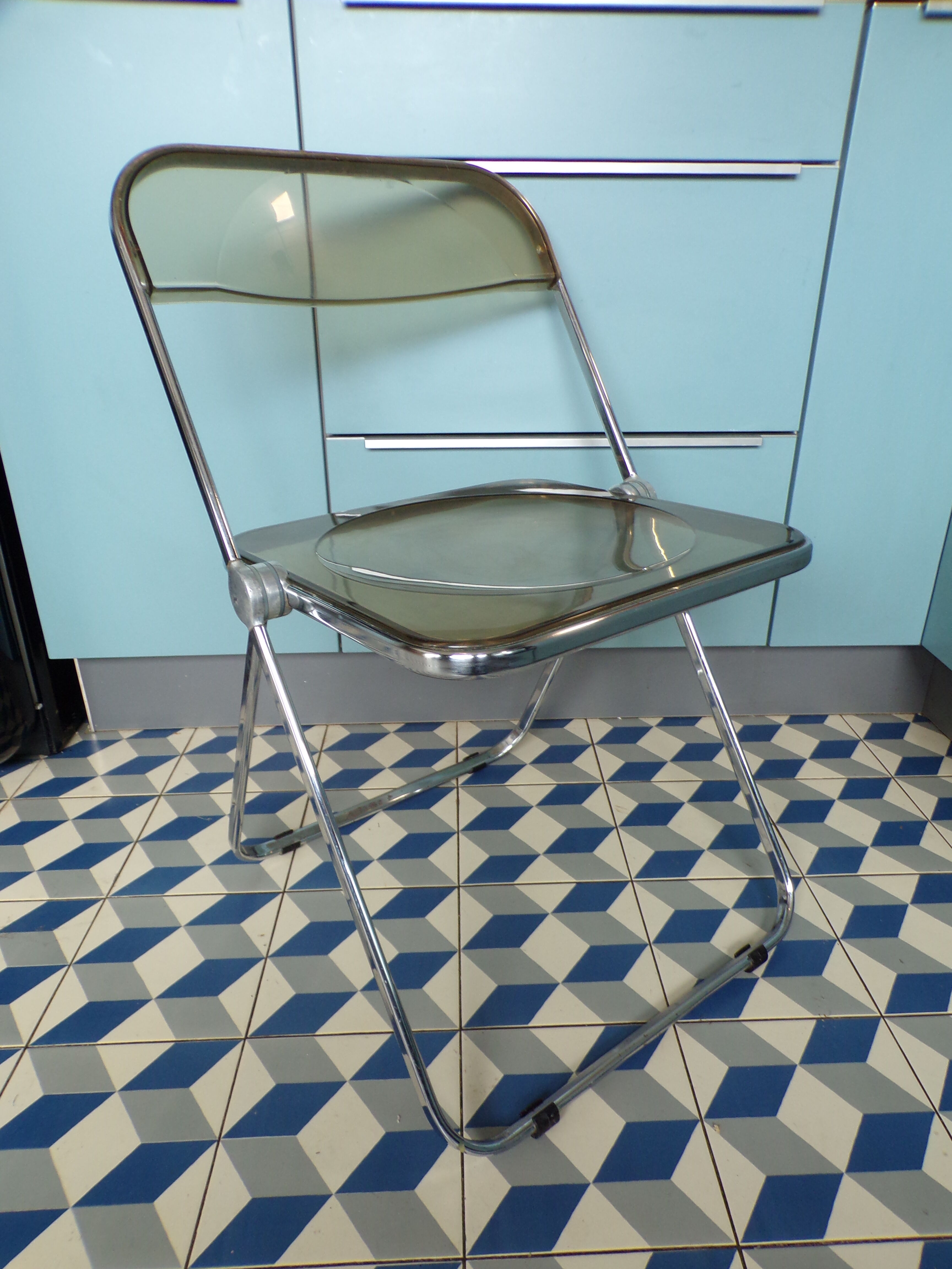 Folded chair by Giancarlo Piretti