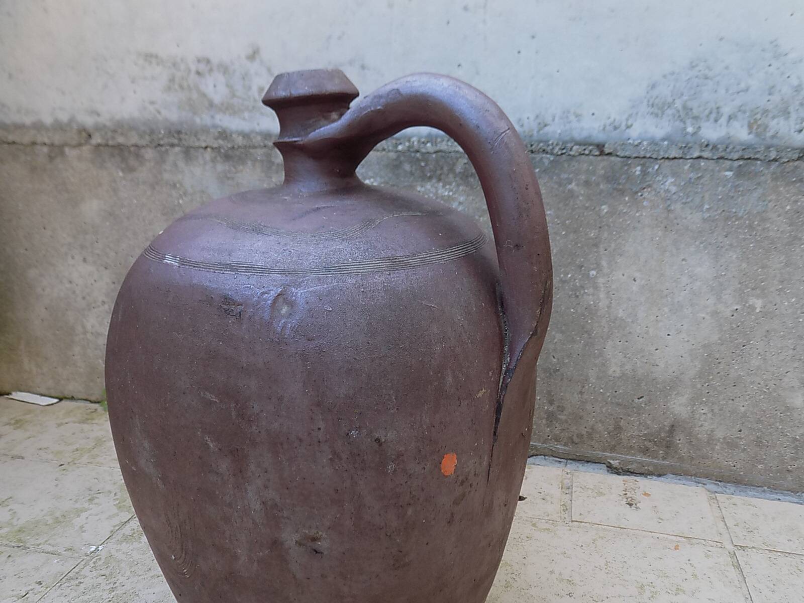Jar, stoneware jug