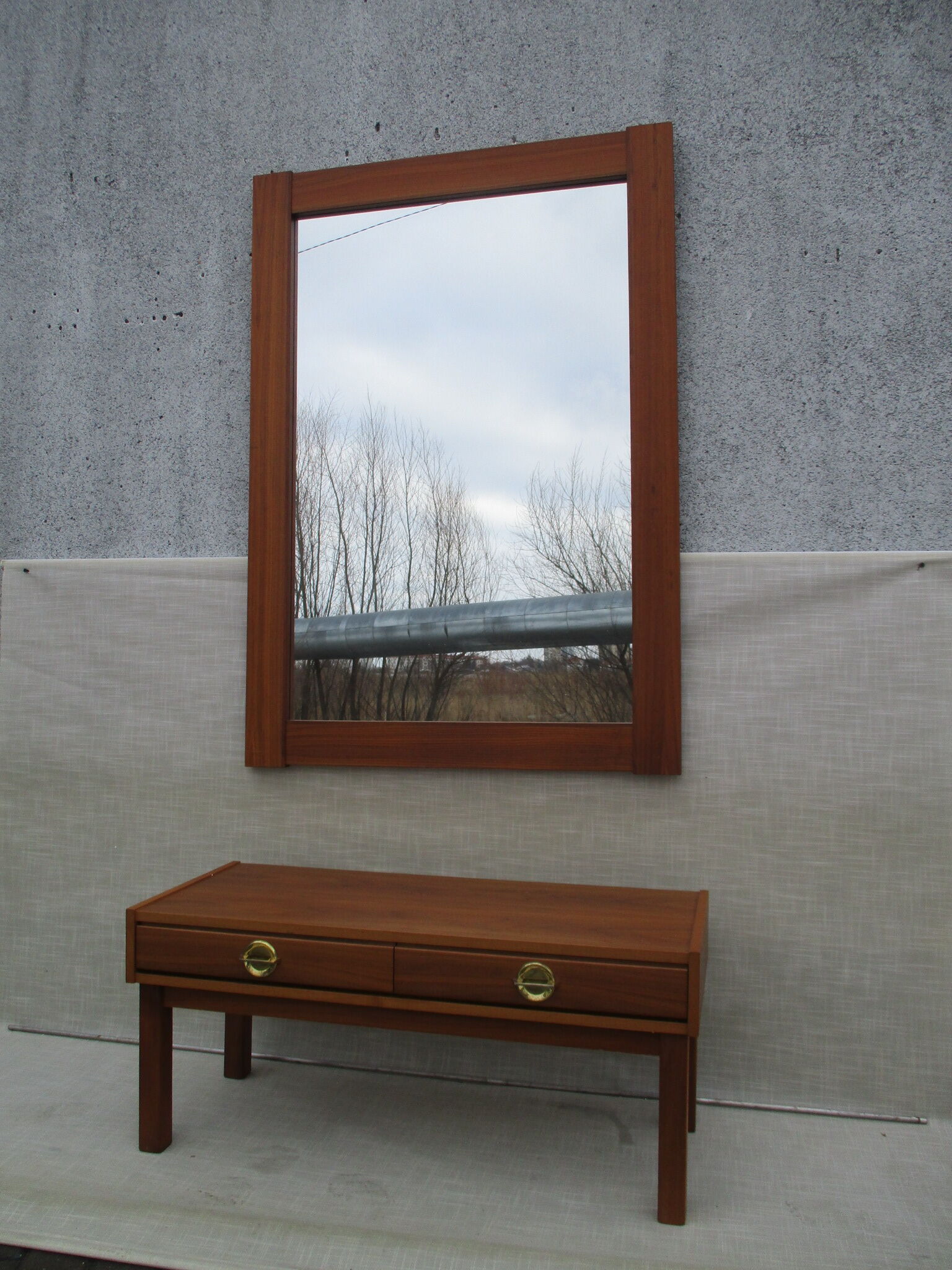 Mirror and Console, AB Carlström & Co, Sweden, 1960s