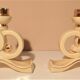 Art Deco ceramic candlesticks