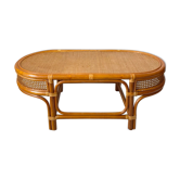 Vintage rattan coffee table