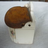 Matchbox in vintage faience