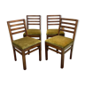 Suite of 4 mahogany chairs from the 1930s