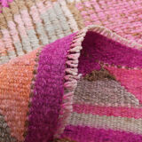 Pale pink vintage runner rug 300x86cm