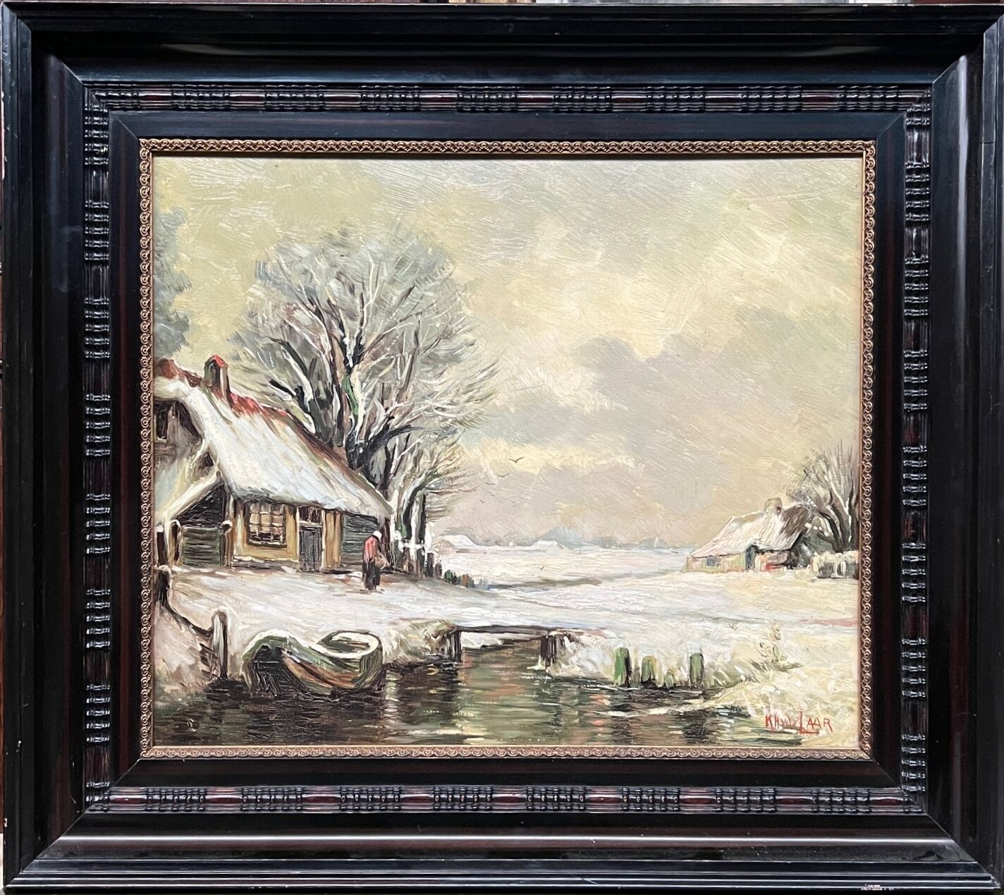 Painting "Winter landscape".