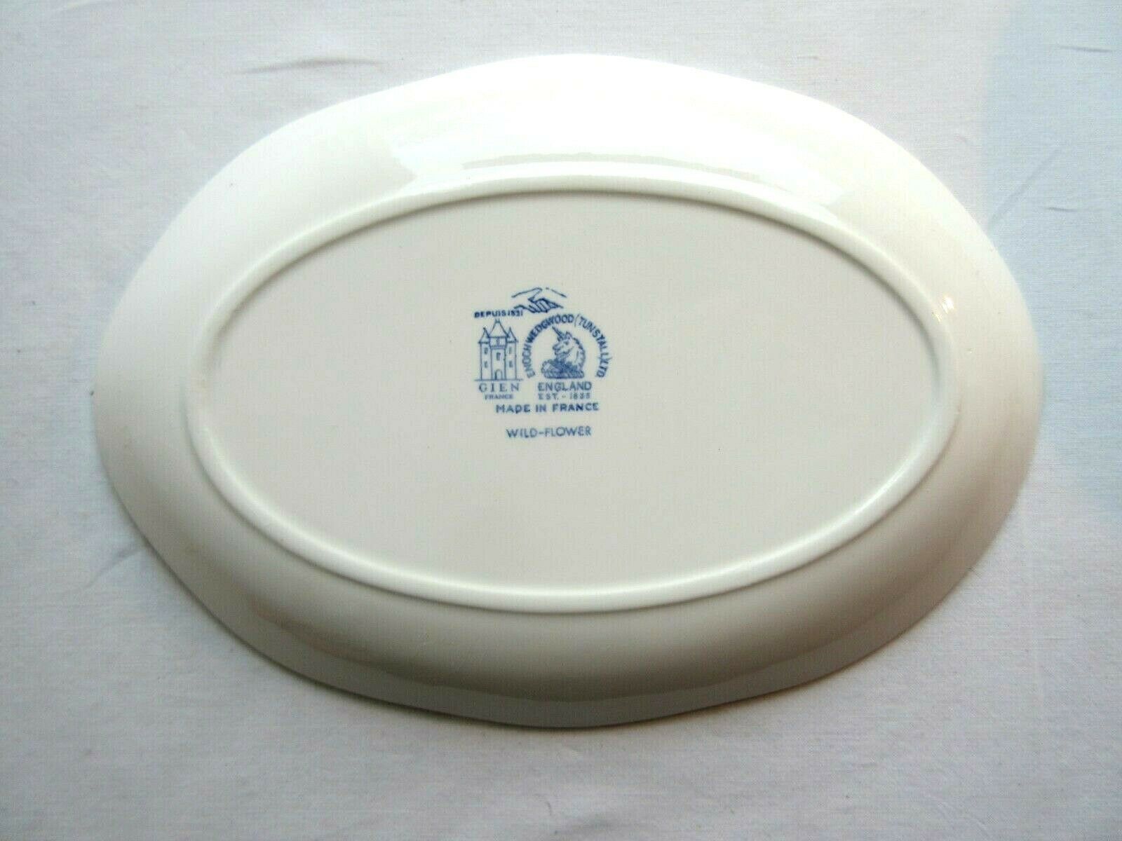 2 oval ravines Gien art deco model eyelets in blue