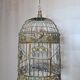 Weathered iron birdcage