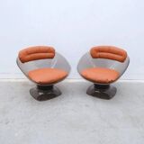 Pair of “Apollo” armchairs by Team TILLBERG for OVERMAN in plexiglass, 1970