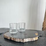 Monoxyl sofa end in black mango tree tripod half-sphere tray h:45 d:44