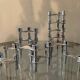 Series of 14 vintage Nagel style modular candle holders