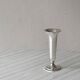 Light silver metal single-stem vase