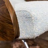 Pair of lounge chairs in Kvadrat/Sahco Boucle "360" by Janusz Różański, 1950's