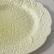 Pair of Yellow Midwinter England Majolica Dessert Plates, Cabbage Leaf